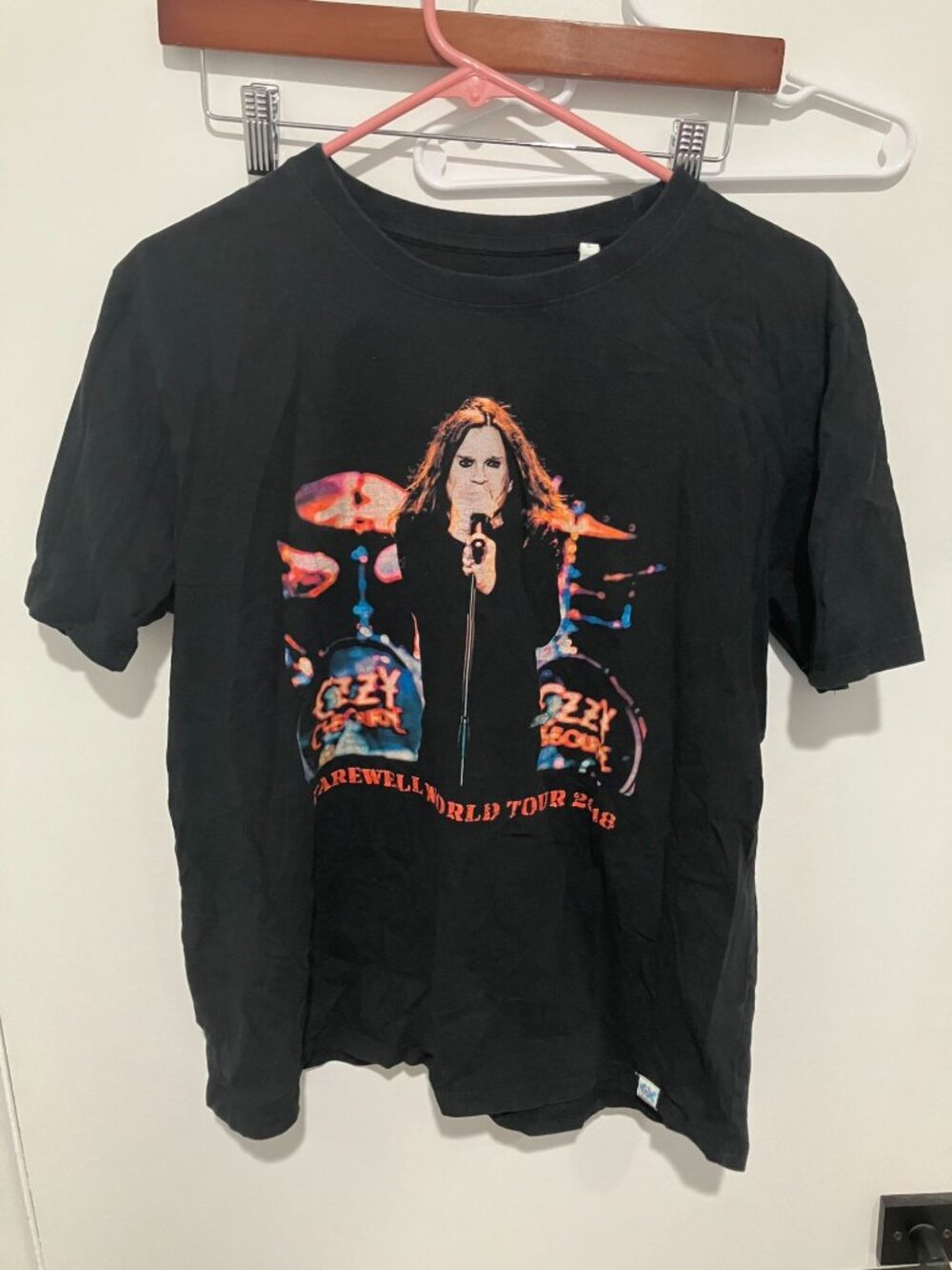 Ozzy Osbourne Farewell World Tour 2018 2-Sided T-Shirt, Black, Size Large